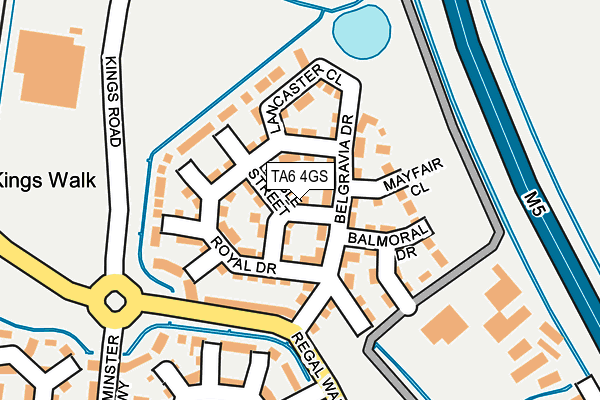 TA6 4GS map - OS OpenMap – Local (Ordnance Survey)