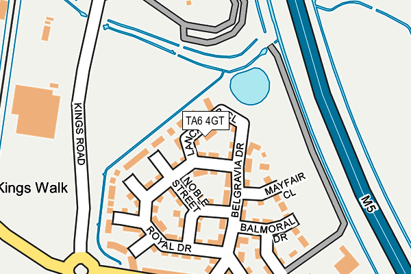 TA6 4GT map - OS OpenMap – Local (Ordnance Survey)