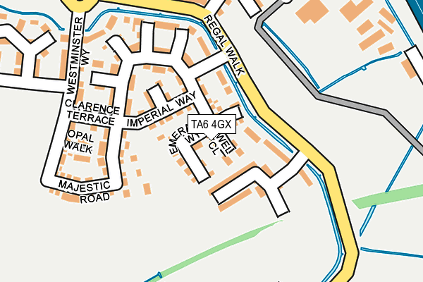 TA6 4GX map - OS OpenMap – Local (Ordnance Survey)