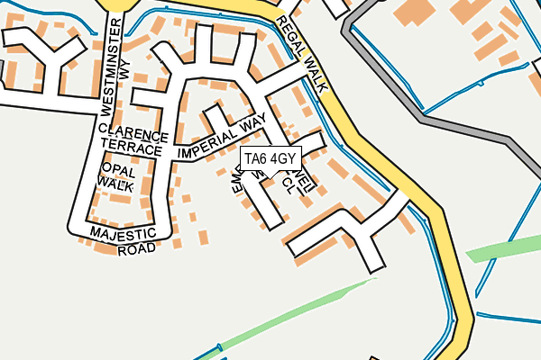 TA6 4GY map - OS OpenMap – Local (Ordnance Survey)