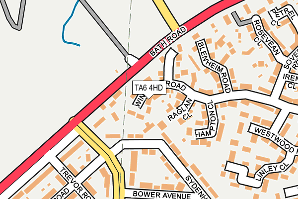 TA6 4HD map - OS OpenMap – Local (Ordnance Survey)