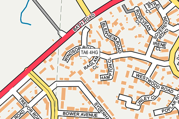 TA6 4HG map - OS OpenMap – Local (Ordnance Survey)