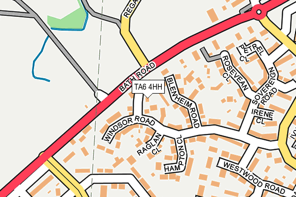TA6 4HH map - OS OpenMap – Local (Ordnance Survey)