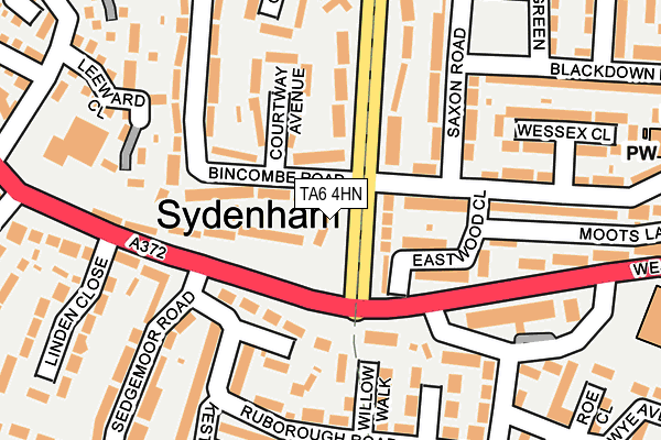 TA6 4HN map - OS OpenMap – Local (Ordnance Survey)