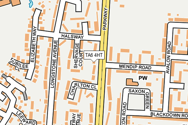 TA6 4HT map - OS OpenMap – Local (Ordnance Survey)