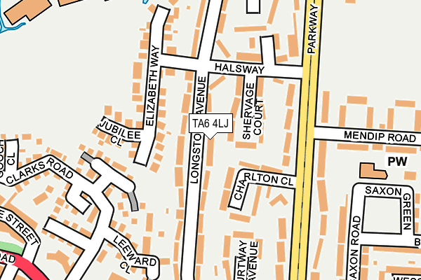 TA6 4LJ map - OS OpenMap – Local (Ordnance Survey)