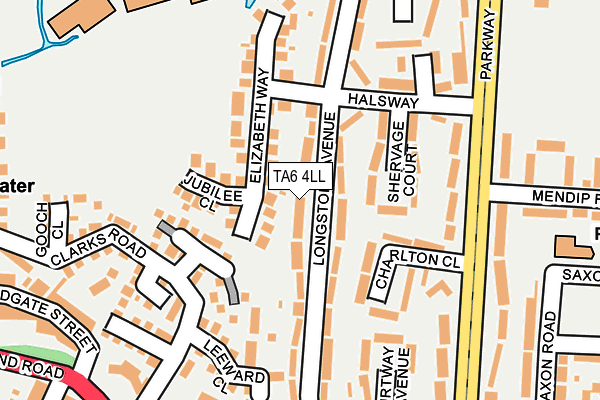 TA6 4LL map - OS OpenMap – Local (Ordnance Survey)