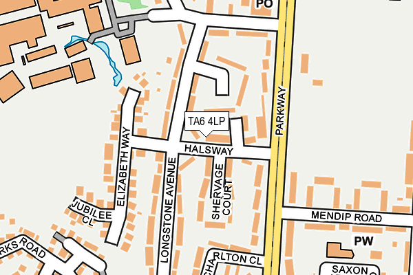 TA6 4LP map - OS OpenMap – Local (Ordnance Survey)