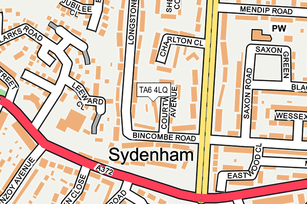 TA6 4LQ map - OS OpenMap – Local (Ordnance Survey)