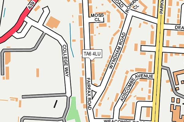 TA6 4LU map - OS OpenMap – Local (Ordnance Survey)