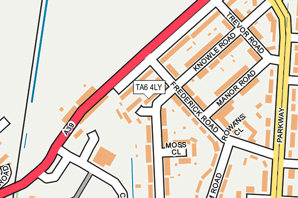 TA6 4LY map - OS OpenMap – Local (Ordnance Survey)