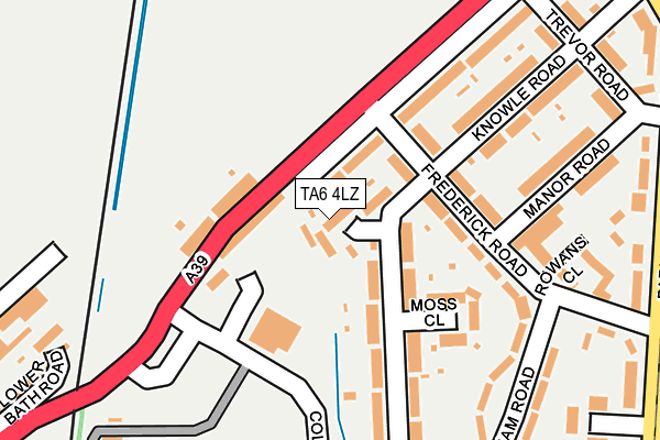 TA6 4LZ map - OS OpenMap – Local (Ordnance Survey)