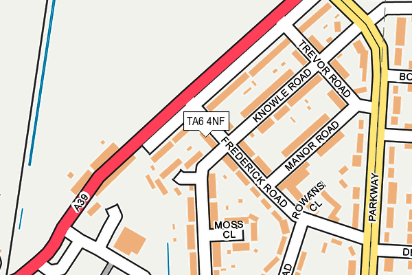 TA6 4NF map - OS OpenMap – Local (Ordnance Survey)