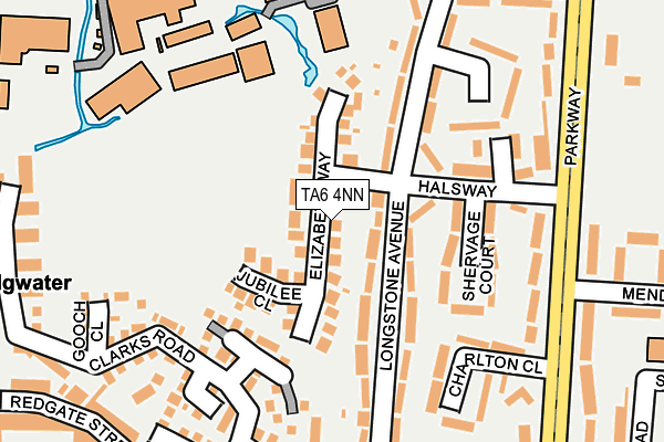 TA6 4NN map - OS OpenMap – Local (Ordnance Survey)