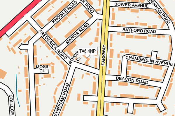 TA6 4NP map - OS OpenMap – Local (Ordnance Survey)