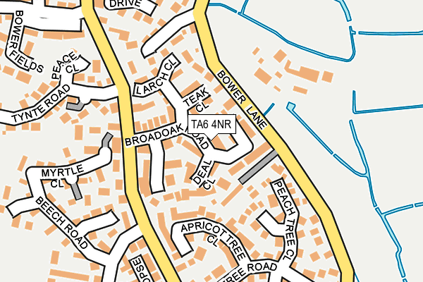 TA6 4NR map - OS OpenMap – Local (Ordnance Survey)