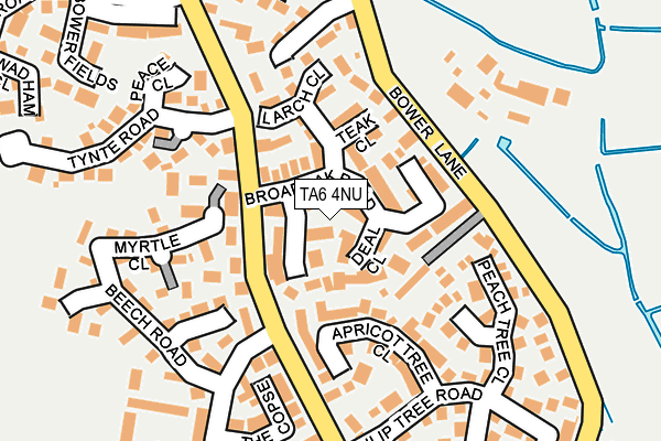 TA6 4NU map - OS OpenMap – Local (Ordnance Survey)