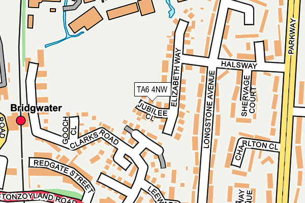 TA6 4NW map - OS OpenMap – Local (Ordnance Survey)