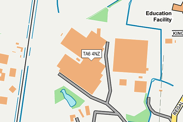 TA6 4NZ map - OS OpenMap – Local (Ordnance Survey)