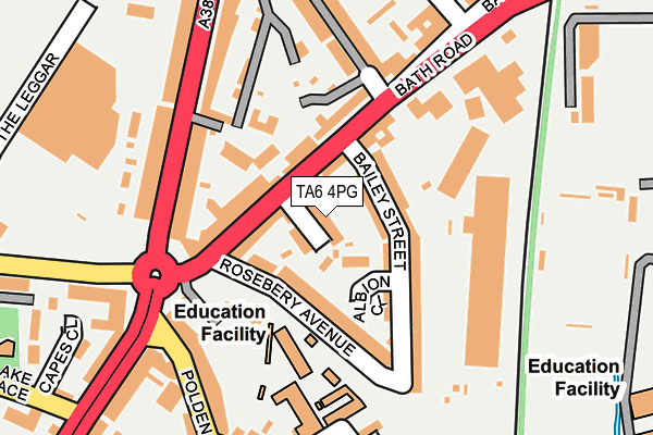 TA6 4PG map - OS OpenMap – Local (Ordnance Survey)
