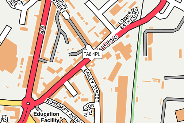 TA6 4PL map - OS OpenMap – Local (Ordnance Survey)