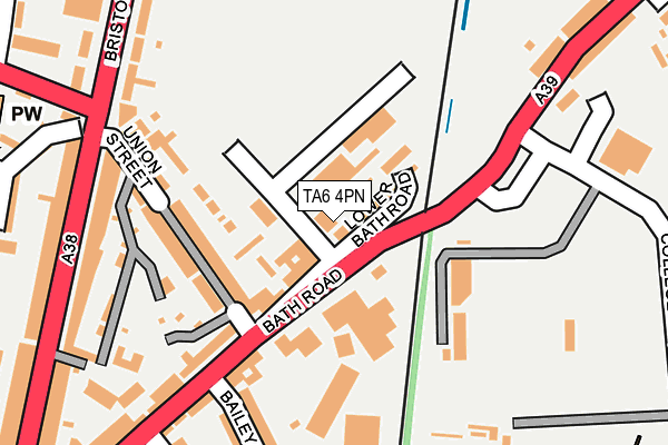 TA6 4PN map - OS OpenMap – Local (Ordnance Survey)