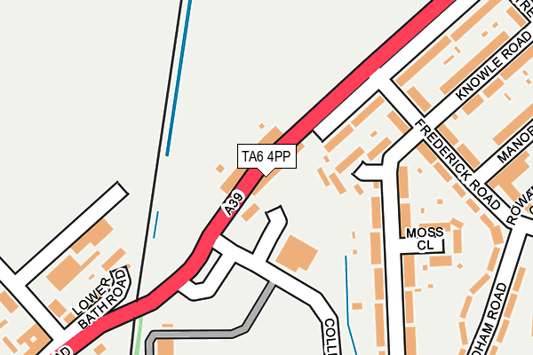 TA6 4PP map - OS OpenMap – Local (Ordnance Survey)