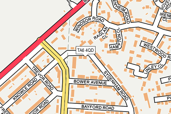 TA6 4QD map - OS OpenMap – Local (Ordnance Survey)