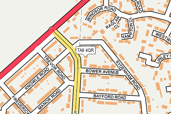 TA6 4QR map - OS OpenMap – Local (Ordnance Survey)