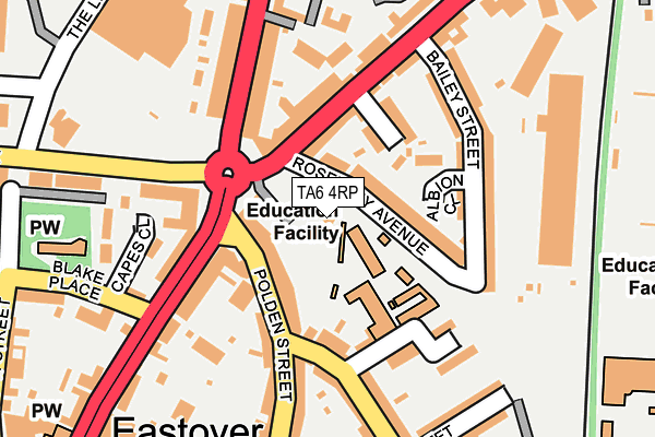 TA6 4RP map - OS OpenMap – Local (Ordnance Survey)