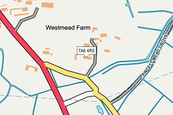 TA6 4RS map - OS OpenMap – Local (Ordnance Survey)