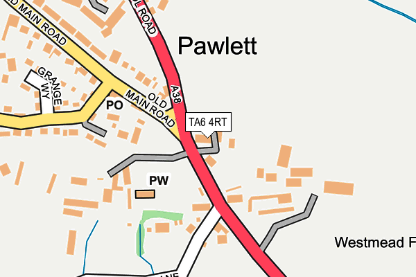 TA6 4RT map - OS OpenMap – Local (Ordnance Survey)