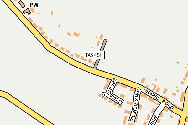 TA6 4SH map - OS OpenMap – Local (Ordnance Survey)