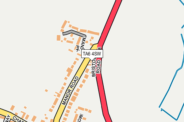 TA6 4SW map - OS OpenMap – Local (Ordnance Survey)