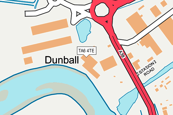 TA6 4TE map - OS OpenMap – Local (Ordnance Survey)