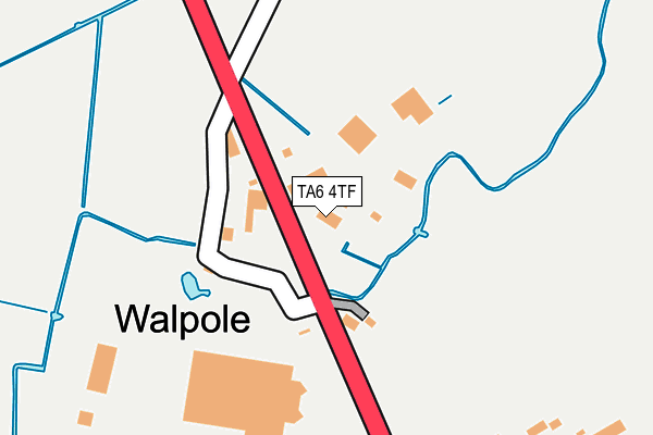 TA6 4TF map - OS OpenMap – Local (Ordnance Survey)