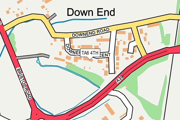 TA6 4TH map - OS OpenMap – Local (Ordnance Survey)