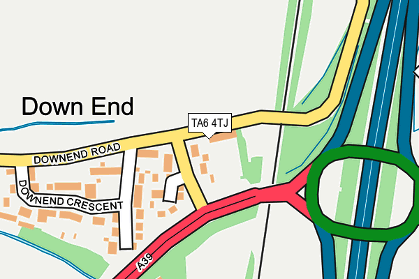 TA6 4TJ map - OS OpenMap – Local (Ordnance Survey)