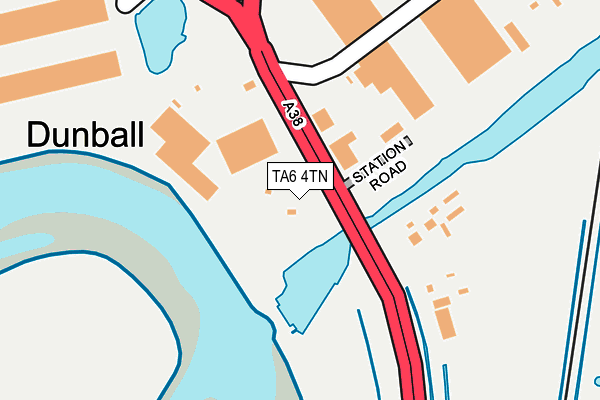 TA6 4TN map - OS OpenMap – Local (Ordnance Survey)