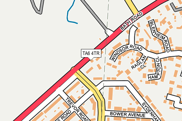 TA6 4TR map - OS OpenMap – Local (Ordnance Survey)
