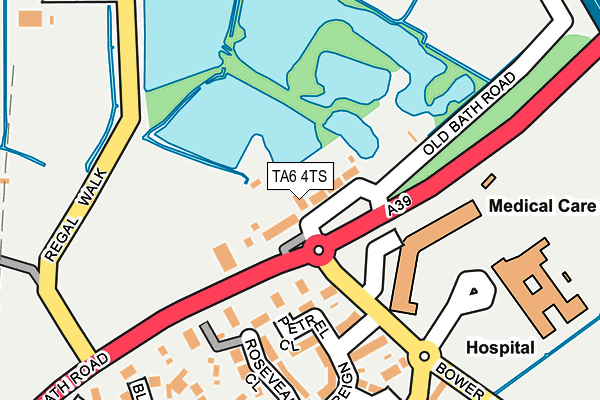 TA6 4TS map - OS OpenMap – Local (Ordnance Survey)