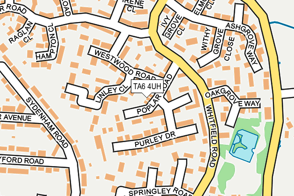 TA6 4UH map - OS OpenMap – Local (Ordnance Survey)