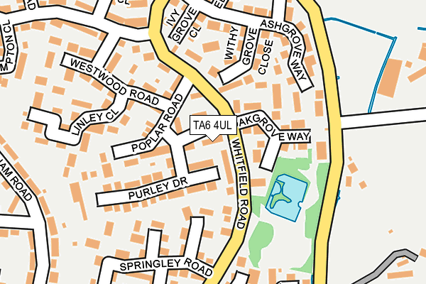 TA6 4UL map - OS OpenMap – Local (Ordnance Survey)