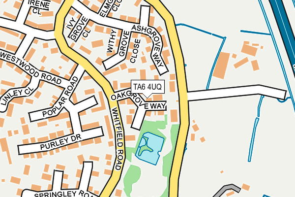 TA6 4UQ map - OS OpenMap – Local (Ordnance Survey)