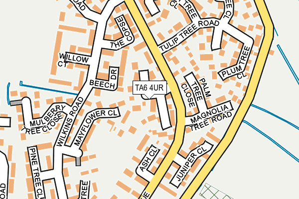 TA6 4UR map - OS OpenMap – Local (Ordnance Survey)