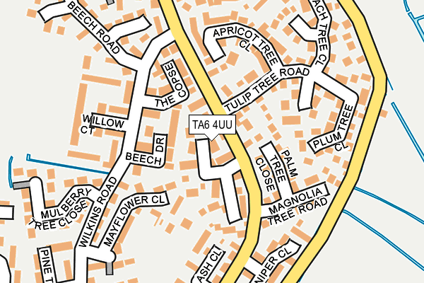 TA6 4UU map - OS OpenMap – Local (Ordnance Survey)