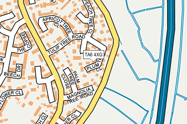 TA6 4XG map - OS OpenMap – Local (Ordnance Survey)