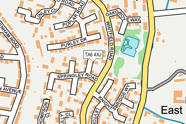 TA6 4XJ map - OS OpenMap – Local (Ordnance Survey)