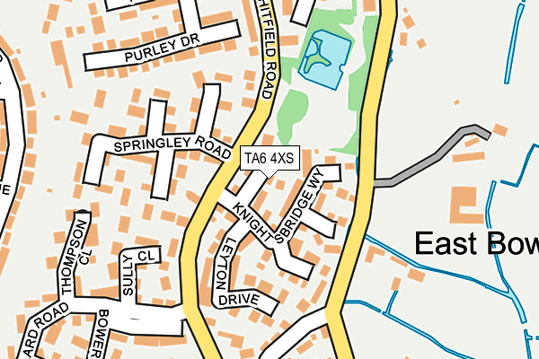 TA6 4XS map - OS OpenMap – Local (Ordnance Survey)