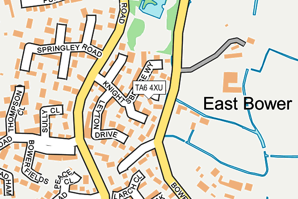 TA6 4XU map - OS OpenMap – Local (Ordnance Survey)